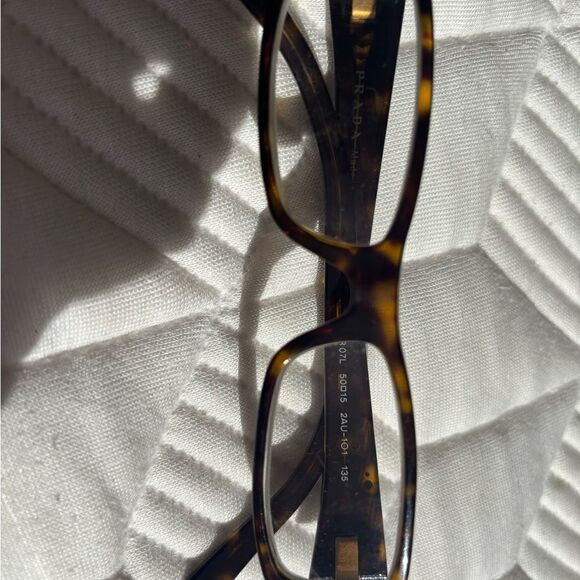 Prada Eyeglasses VPR 07L 2AU-1O1 Crystals eyewear Rhinestones glasses Frames